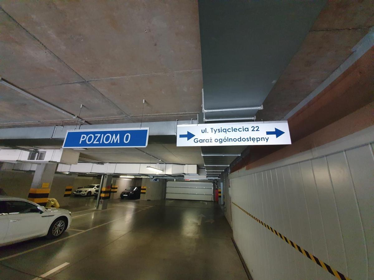 Apartament Wsrod 1000Cy Swiatel - Z Parkingiem W Hali Garazowej- Duzy Balkon Z Lezakami - Piekny Widok Noca Na Panorame Tysiaclecia Katowice Eksteriør billede